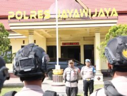 Pimpin Apel Pagi, Kabid Keu Polda Papua : Fokus Operasi ini Adalah Pengamanan dan Menciptakan situasi Kondusif