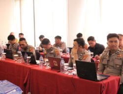 Polda Papua Ikuti Gladi Posko Olah Taktis Strategis Operasi Mantap Praja, Dukung Pilkada Damai di Papua