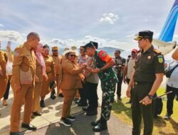 Sambut Wamendagri RI, Dandim 1702/Jayawijaya Tegaskan Dukung Pembangunan Papua Pegunungan