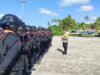 Penjemputan 300 Personel Korps Brimob Polri di Bandara Sentani, Jayapura