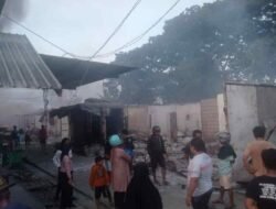 Polres Jayapura Polda Papua Tangani Kasus Kebakaran Yang Terjadi di Pasar Baru Sentani