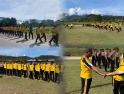 Jaga Kebugaran, Polres Mamberamo Tengah Laksanakan Latihan Beladiri Polri