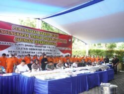 Polda Riau Gelar Pemusnahan Barang Bukti Narkoba