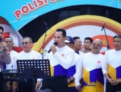 Bhayangkara Sport Day: Kapolri Bawakan Lagu God bless dan Bon Jovi di Bundaran HI