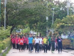 Polres Fakfak Gelar Jalan Santai Dan Olahraga Bersama Dalam Rangka Hari Bhayangkara Ke-79