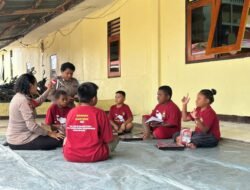 Subsatgas SI-IPAR Polres Jayawijaya Gelar Kegiatan Edukatif Bersama Anak-anak dalam Rangka Operasi Rasaka Cartenz 2025