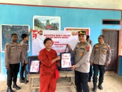 Biro SDM Polda Papua Barat Gelar Bakti Religi di Kampung Cunggrek Sambut Hari Bhayangkara ke-79