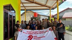 Bakti Religi Bidhumas Polda Papua Barat di Masjid Al-Salam Maripi Manokwari Jelang Hari Bhayangkara ke-79