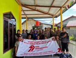 Bakti Religi Bidhumas Polda Papua Barat di Masjid Al-Salam Maripi Manokwari Jelang Hari Bhayangkara ke-79
