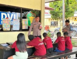 Subsatgas Si-ipar Polres Jayawijaya Gelar Kegiatan Edukatif Bersama Anak-anak di Halaman Mako Polres Jayawijaya