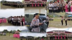 Polres Mamberamo Tengah Gelar Upacara Kenaikan Pangkat Personel