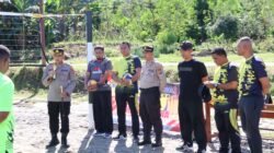 Menyongsong hari Bhayangkara ke 79, Polres Teluk Wondama gelar pertandingan Bola volly antar fungsi